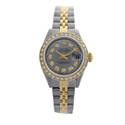 Rolex Pre-owned 26mm Womens Custom Grey Two Tone - REF-530Y3W