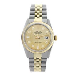 Rolex Pre-owned 36mm Mens Champagne Two Tone - REF-490H2N