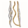 0.25 CTW Diamond Climber Earrings 10KT Yellow Gold - REF-22Y4X