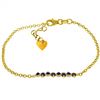 Genuine 1.55 ctw Sapphire Bracelet Jewelry 14KT Yellow Gold - REF-62P7H