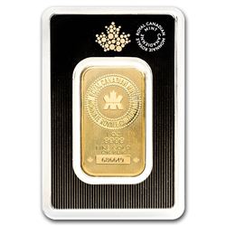 Genuine 1 oz 0.9999 Fine Gold Bar - Royal Canadian Mint