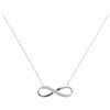 0.12 CTW Diamond Infinity Pendant 10KT White Gold - REF-16X4Y