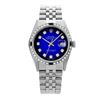 Rolex Pre-owned 36mm Mens Blue Vignette Stainless Steel - REF-580M2R