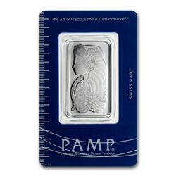 Genuine 1 oz 0.9999 Fine Platinum Bar - PAMP Suisse