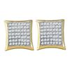 0.33 CTW Diamond Square Kite Square Screwback Earrings 10KT Yellow Gold - REF-30F2N