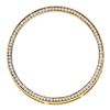 Image 1 : 0.50 CTWDiamond Circle Outline Pendant 14KT Yellow Gold - REF-41W9K