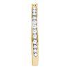 Image 1 : 0.50 CTWDiamond Single Row Hoop Earrings 10KT Yellow Gold - REF-34N4F