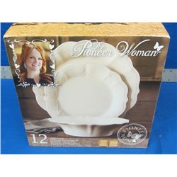 Pioneer woman 12 piece dinnerware set