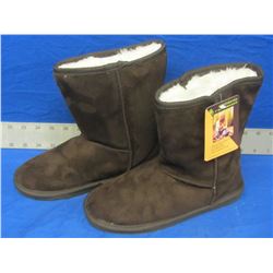 Dawgs microfibre womens winter boots size 7 brown