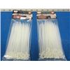 Image 1 : Cable ties/zip ties 2 packs of 100 each 6"