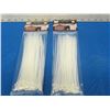 Image 1 : Cable ties/zip ties 2 packs of 100 each 8"