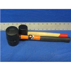 2 piece rubber mallet set
