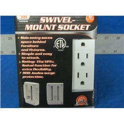 swivel mount wall socket