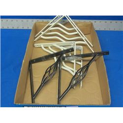 flat with metal shelf brackets with hardware