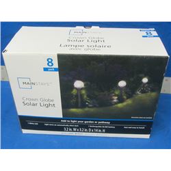 8 pack of solar lights / crown globe