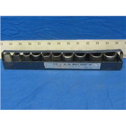 10 piece 1/2" impact sockets