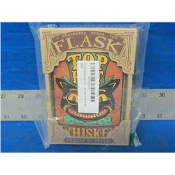 Factory sealed Top Hat wiskey flask collectible trixie& milo