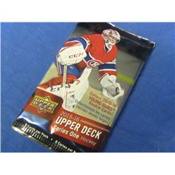 2015 - 16 Upper Deck Young Gun Rookie Cards factory sealed pack of 8 cards