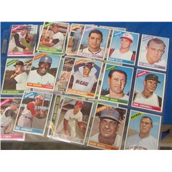3 pages 26 cards total 1966 baseball cards
