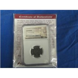 1765 Shipwreck coin El Cazador with NGC coa