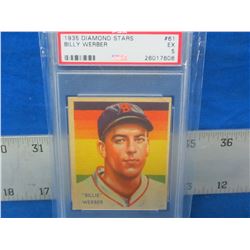1935 Billy Werber diamond stars #61 graded 5