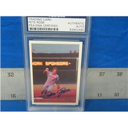 Hand signed Pete Rose #61 PSA. COA
