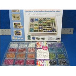 Bead Storage tray and large pack of fashion bead assortment