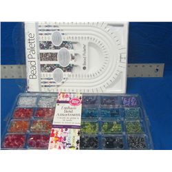 Bead Pallette and large assortment of beads