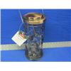 Image 1 : Copper bird feeder 14" high x 6" round