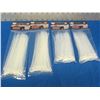 Image 1 : 4 packs of 100 each cable/zip ties