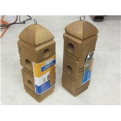 Set of 2 Woodpecker suet Feeders