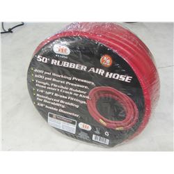 50ft Rubber Air Hose / brass fittings