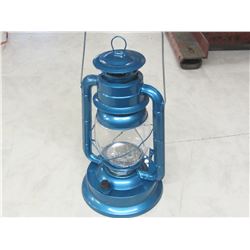 Blue Metal 21 LED Hurricane Lantern