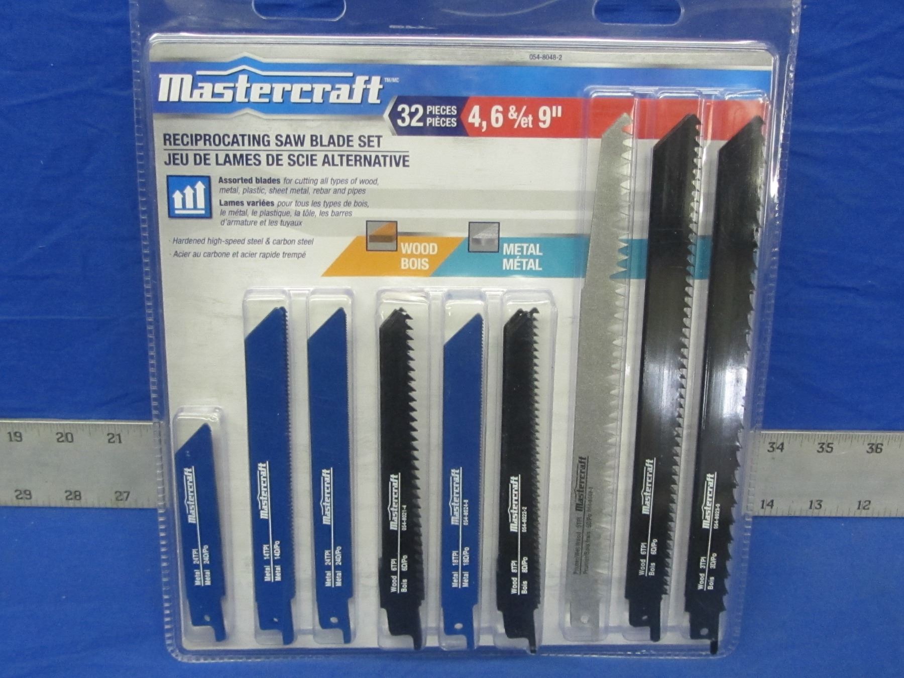 MasterCraft 32 piece sawzall/Recip Blades with case