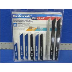 MasterCraft 32 piece sawzall/Recip Blades with case