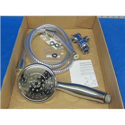 New 5 function hand held shower head with hose & fittings