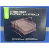 Image 1 : 2 tier desk tray