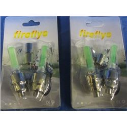 LED Firefly valve stem motion sensor lights / green