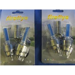 LED Firefly valve stem motion sensor lights / blue
