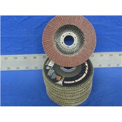 Lot of 10 Flap Grinding disks 4 1/2"