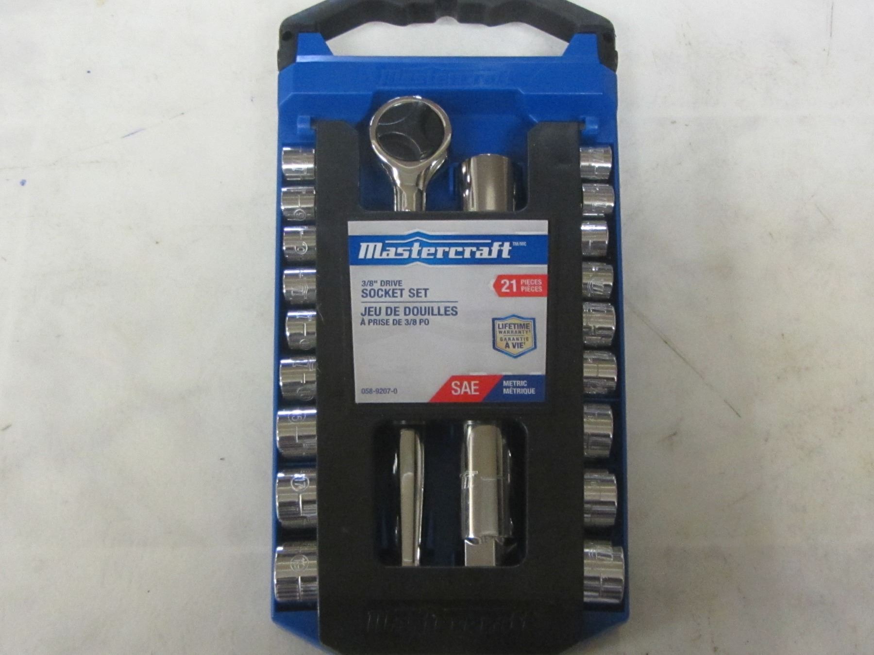 Mastercraft 3/8 drive Socket set 21 piece