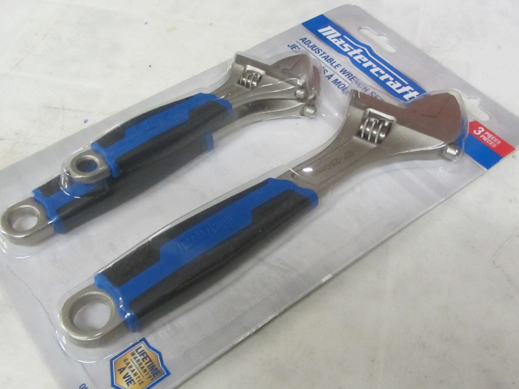 Mastercraft 3 piece adjustable wrench set