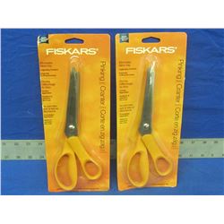 lot of 2 pair Fiskars Pingking shears