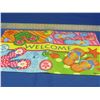 Image 1 : New Welcome mat rubber back 1/4" thick 30x18"