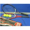 Image 1 : Set of 2 New Tennis Raquets with 3 balls and carry bag