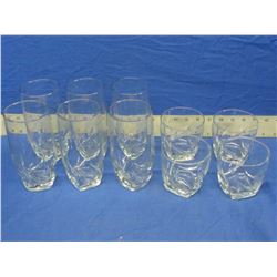 Lot of 10 New drink glasses
