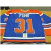Image 1 : Hand Signed Grant Fur # 31 Oilers Jersy with Becket C.O.A
