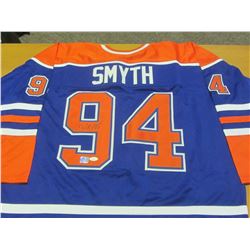 Hand Signed Ryan Smith # 94 Oilers Jersy with J.S.A & Universal C.O.A'S