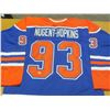 Image 1 : Hand Signed Ryan Nugent Hopkins # 93 Oilers Jersy with Becket C.O.A