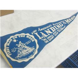 1969 Vintage Moon Landing pendant/ Armstrong , Aldrin , Collins